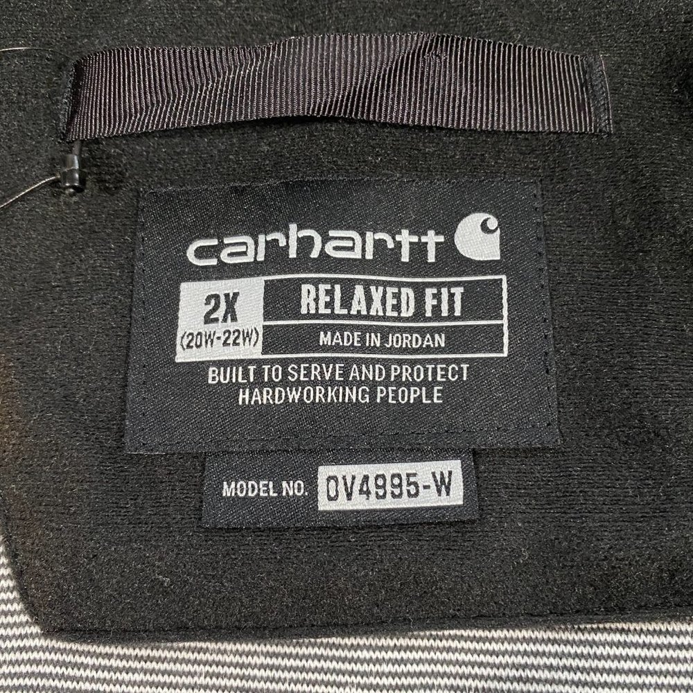 Carhartt Sherpa Fleece Snap Front Vest Womens 2X Plus Relaxed Fit Gray NWT - Picture 13 of 16